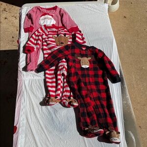 Carter's Christmas Kids One Pieces Footies